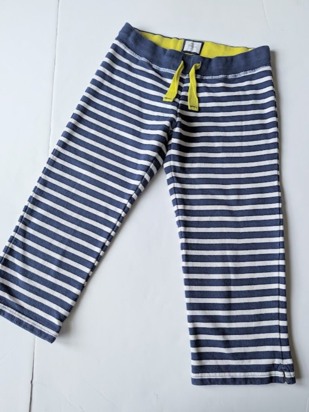 Mini Boden Navy Blue Striped Shorts Sweatpants Size:11Y